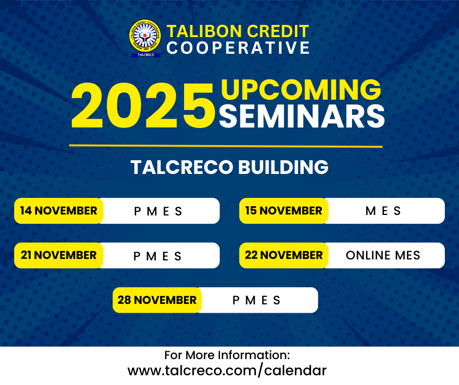 TALCRECO 2025 Upcoming PMES & MES Seminars